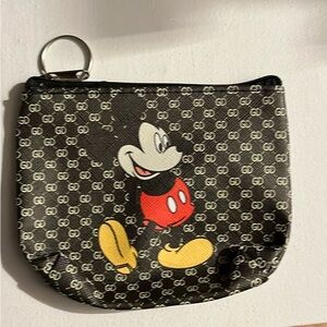 Mickey Mouse Black Coin Pouch